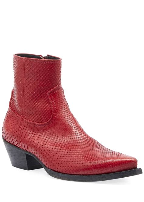 saint laurent silver boots|saint laurent male boots snakeskin.